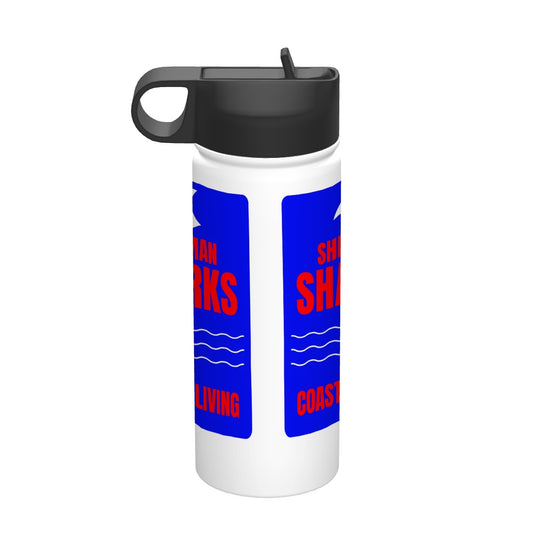 18oz Insulated Tumbler Water Bottle - Blue/Red