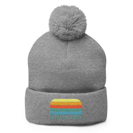 Coastal Living Sunseeker Pom-Pom Beanie